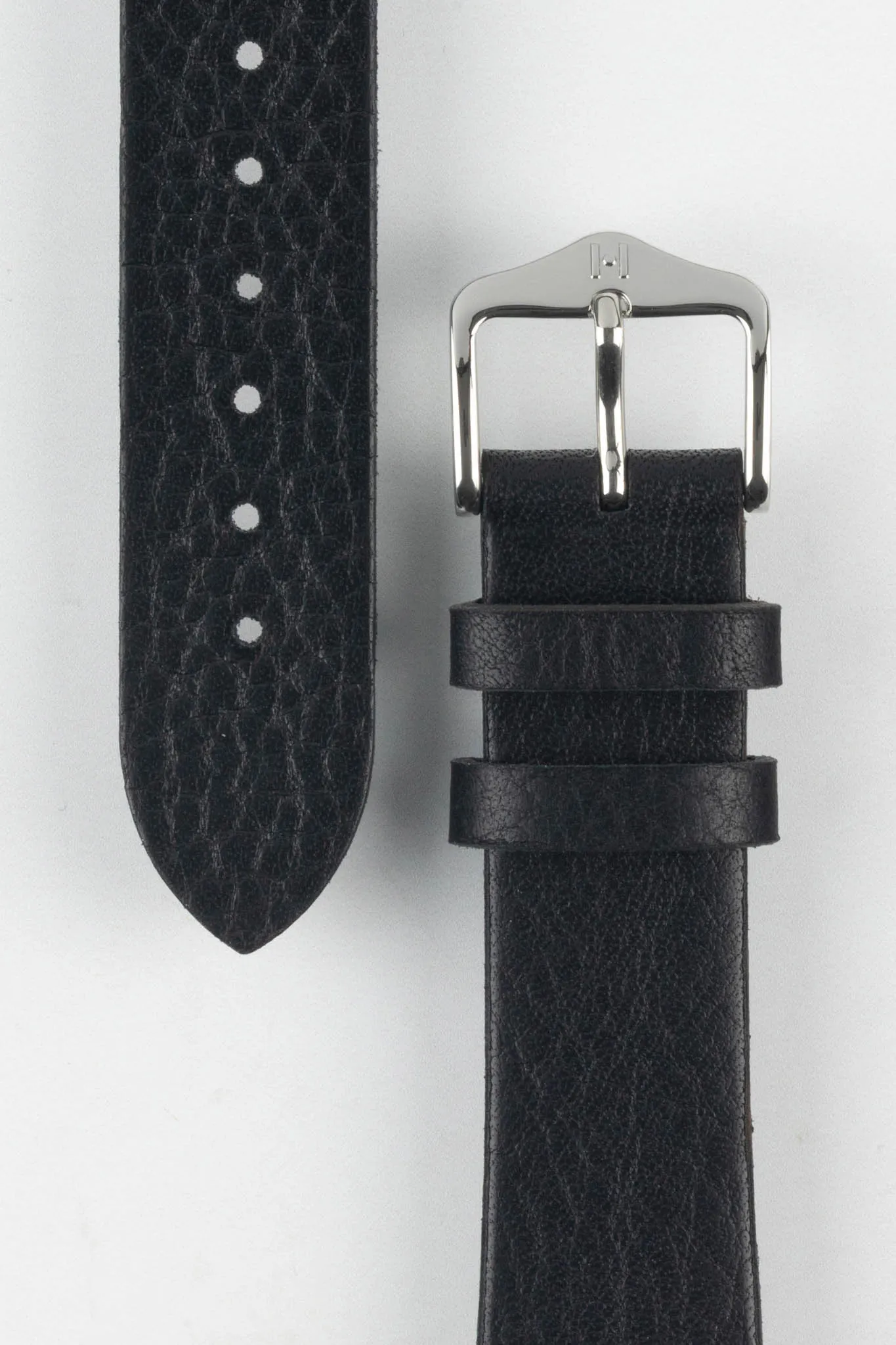 Hirsch BAGNORE Vintage Calf Leather Quick-Release Watch Strap - BLACK