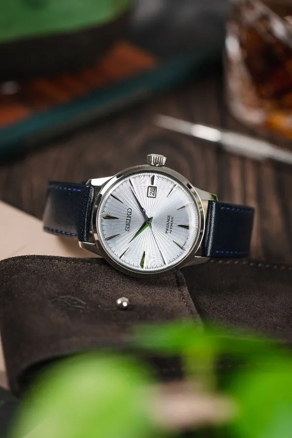 Hirsch OSIRIS Quick-Release Calf Leather Watch Strap in BLUE