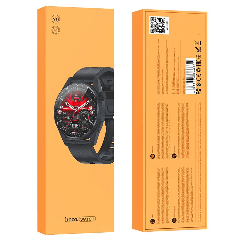 HOCO Y9 SMART SPORTS WATCH (BLACK)