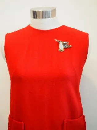 Humming Like A Hummingbird Vintage Brooch