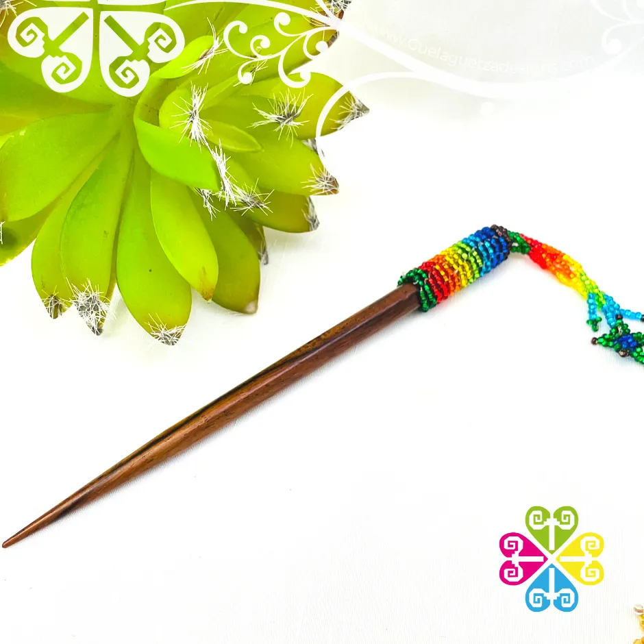 Hummingbird Beaded Hair Brooch