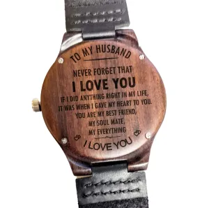 Husband/Boyfriend - "Never forget that I love you"