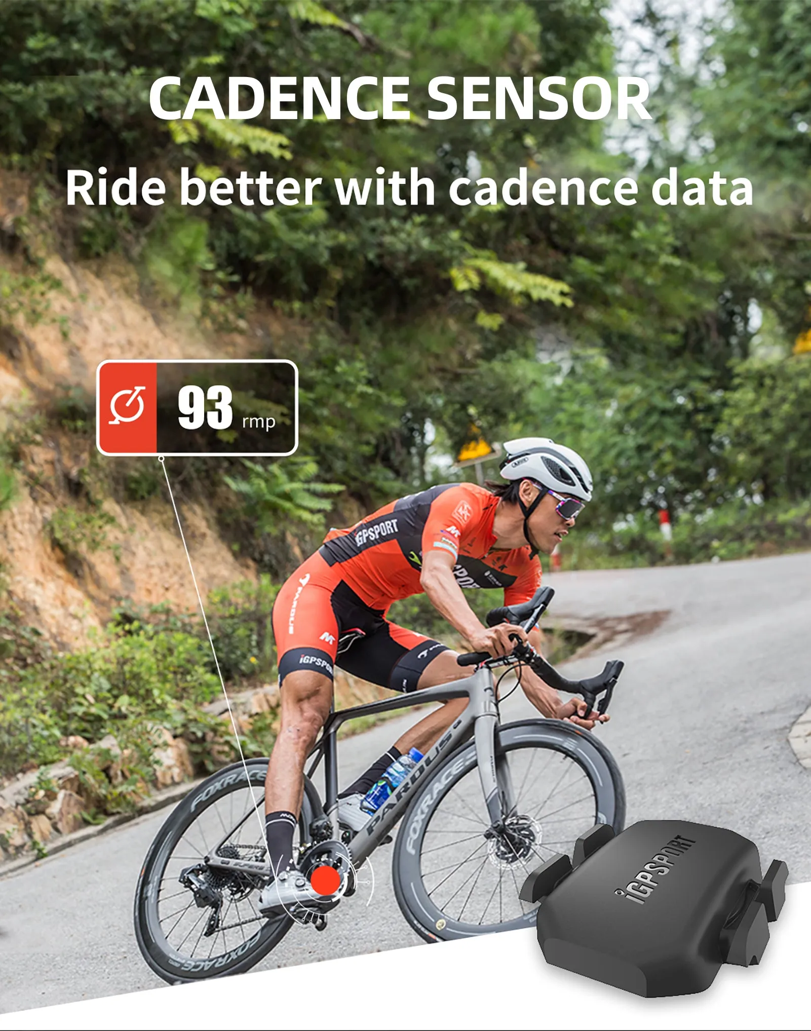 iGPSPORT Bike Speed & Cadence Sensor ANT  Bluetooth 5.0 IPX7 Waterproof
