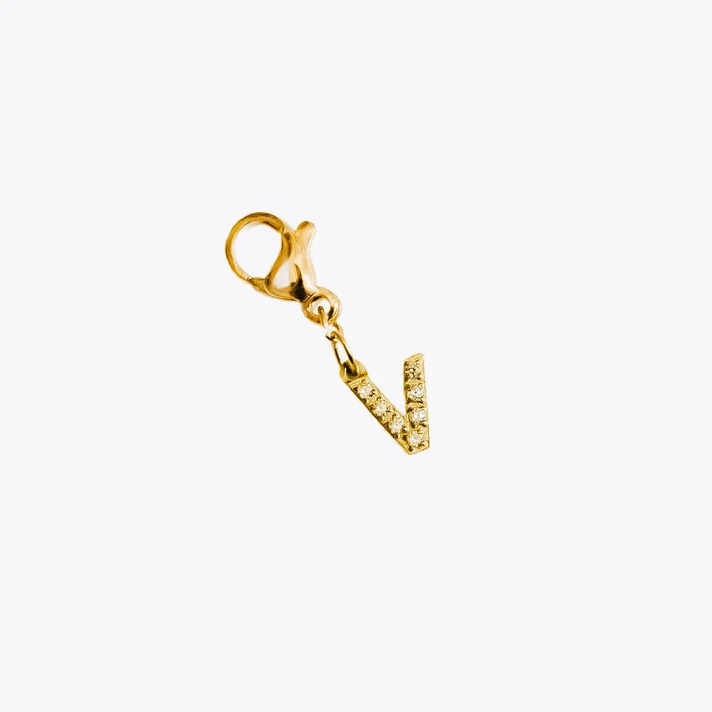 Initial Diamond Charms