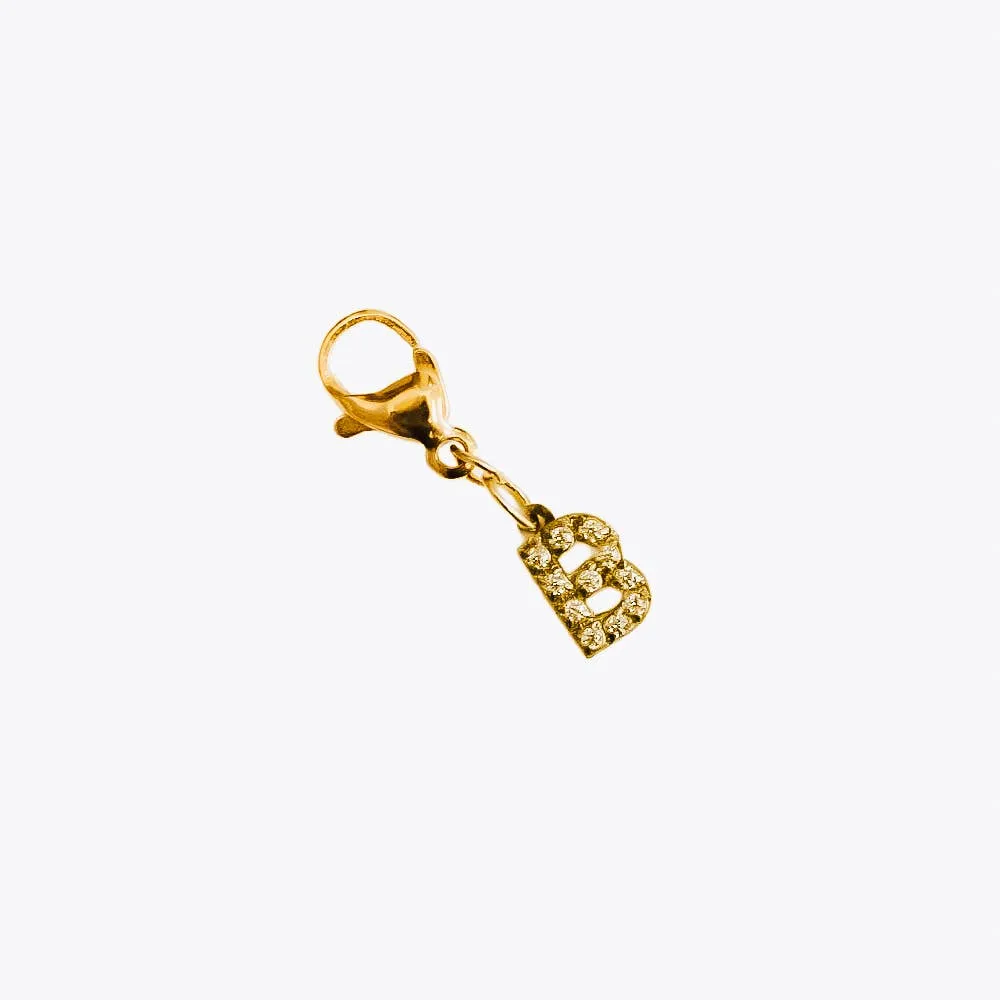 Initial Diamond Charms