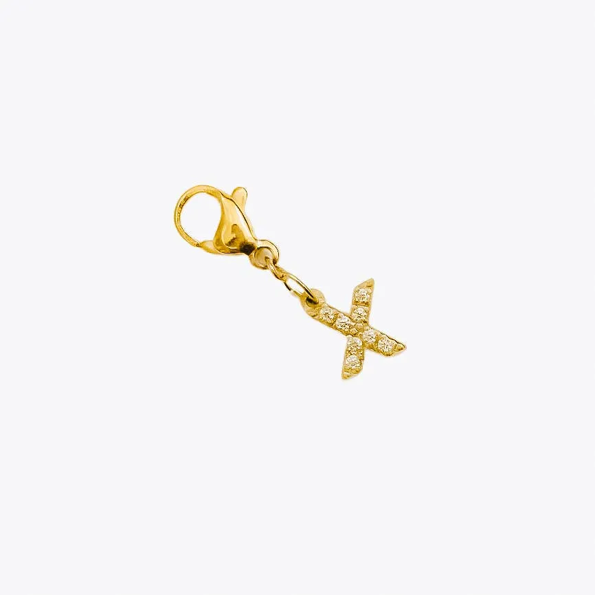 Initial Diamond Charms