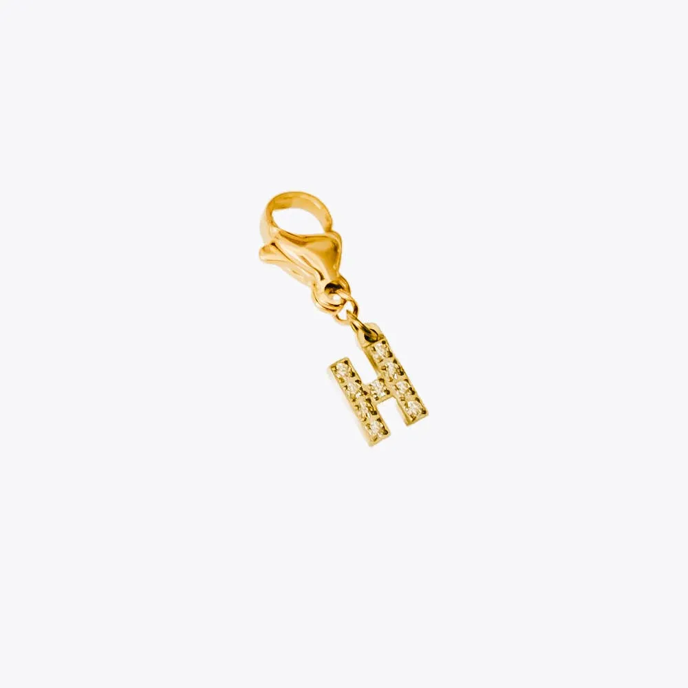 Initial Diamond Charms