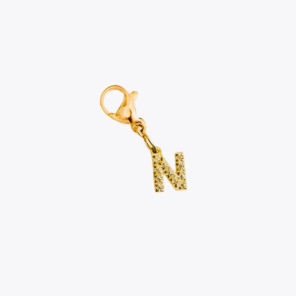 Initial Diamond Charms