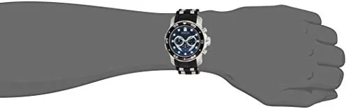 Invicta Men's 6977 Pro Diver Collection Stainless Steel Watch, Blue Dial Black Polyurethane Watch