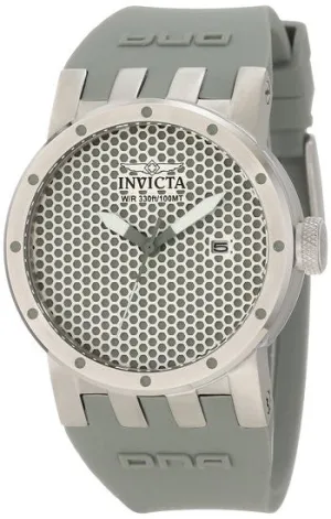 Invicta Women's 10423 DNA Mesh Silver Sandblast- Grey Dial Grey Silicone Watch