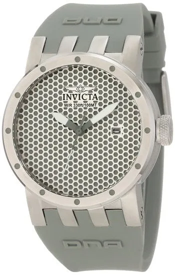 Invicta Women's 10423 DNA Mesh Silver Sandblast- Grey Dial Grey Silicone Watch