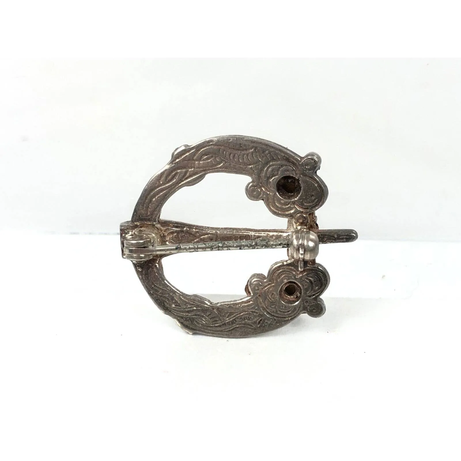 Irish Tara Brooch Vtg Petite Sterling Silver 925 w Original Box TJH Pre-Owned