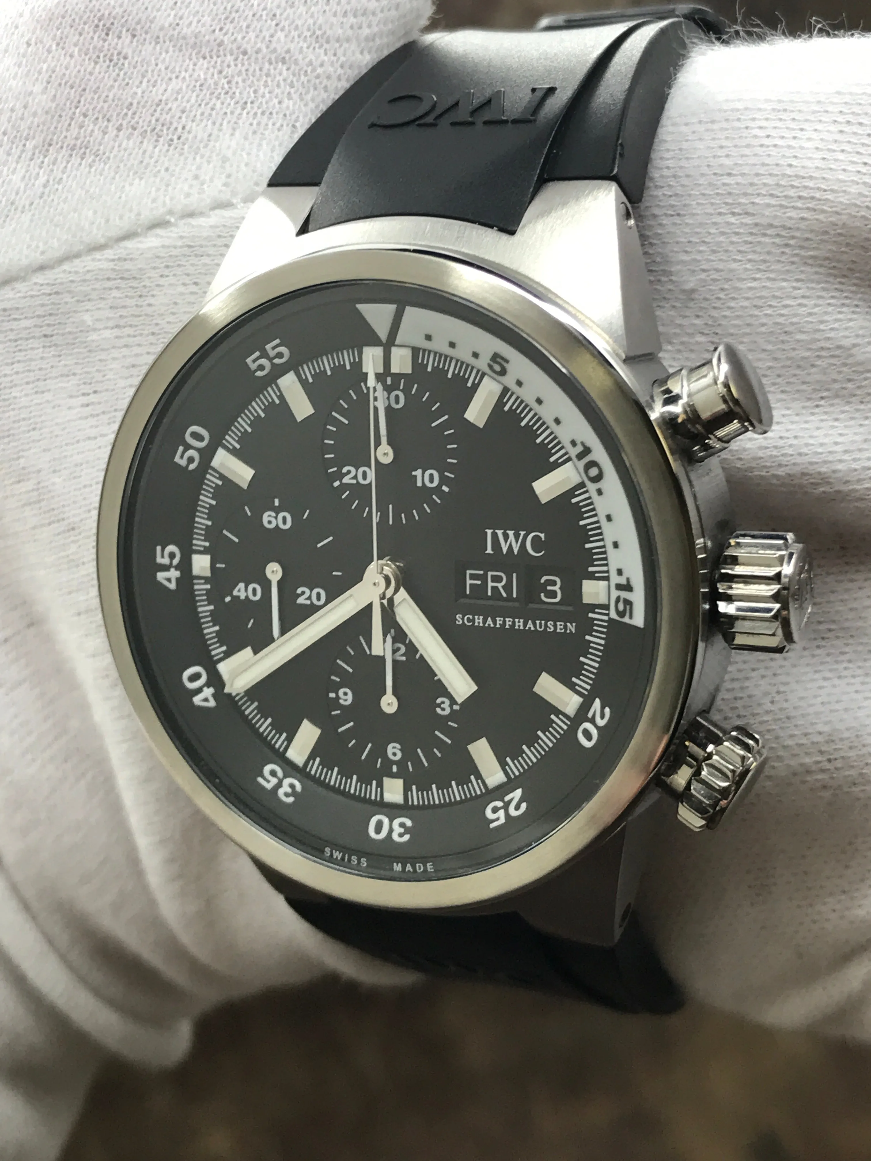 IWC Aquatimer Chronograph IW371933 Black Dial Automatic Men's Watch
