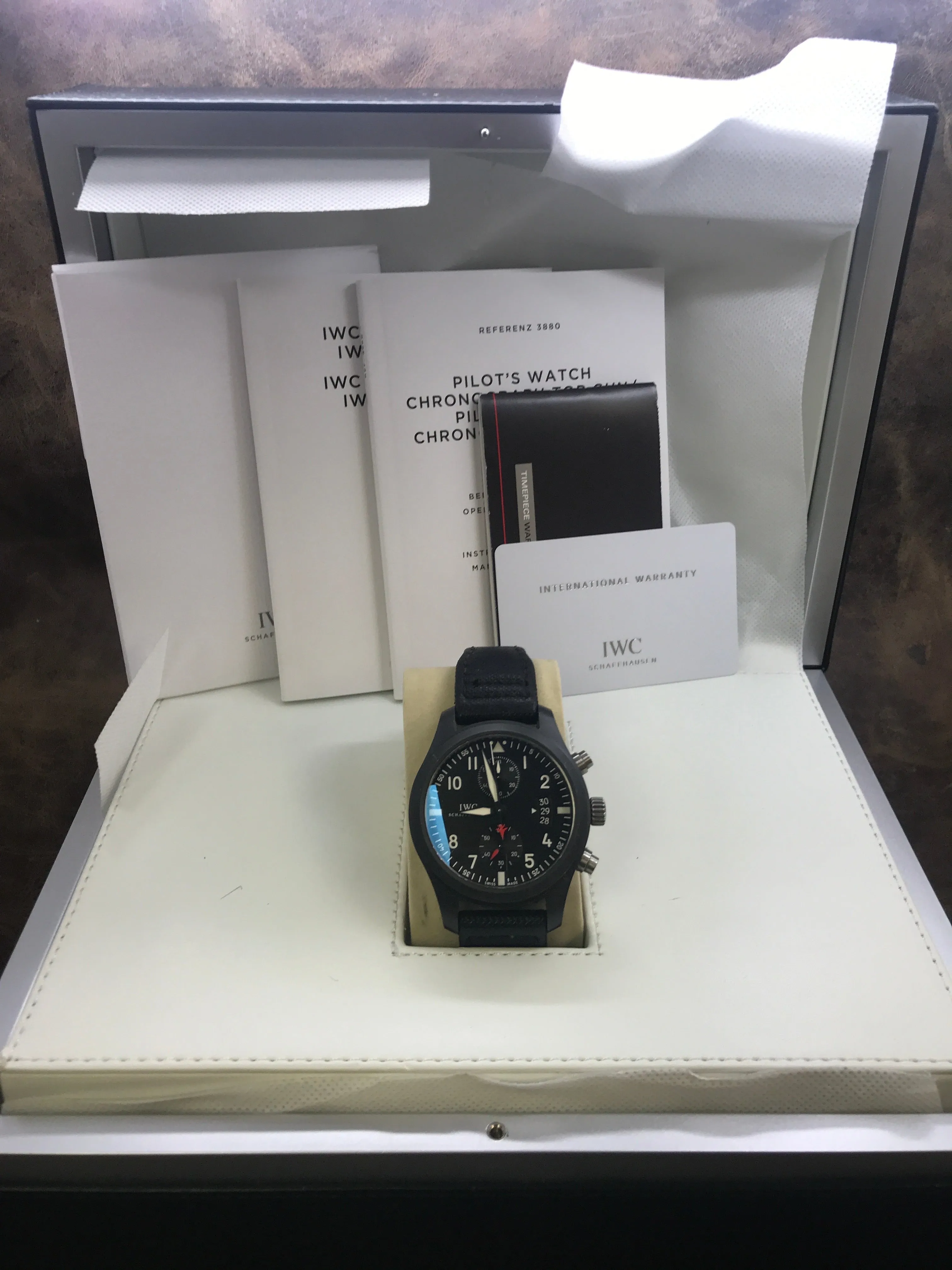IWC Pilot's Watch Chronograph Top Gun Edition IW388001 Black Dial Automatic  Men's Watch