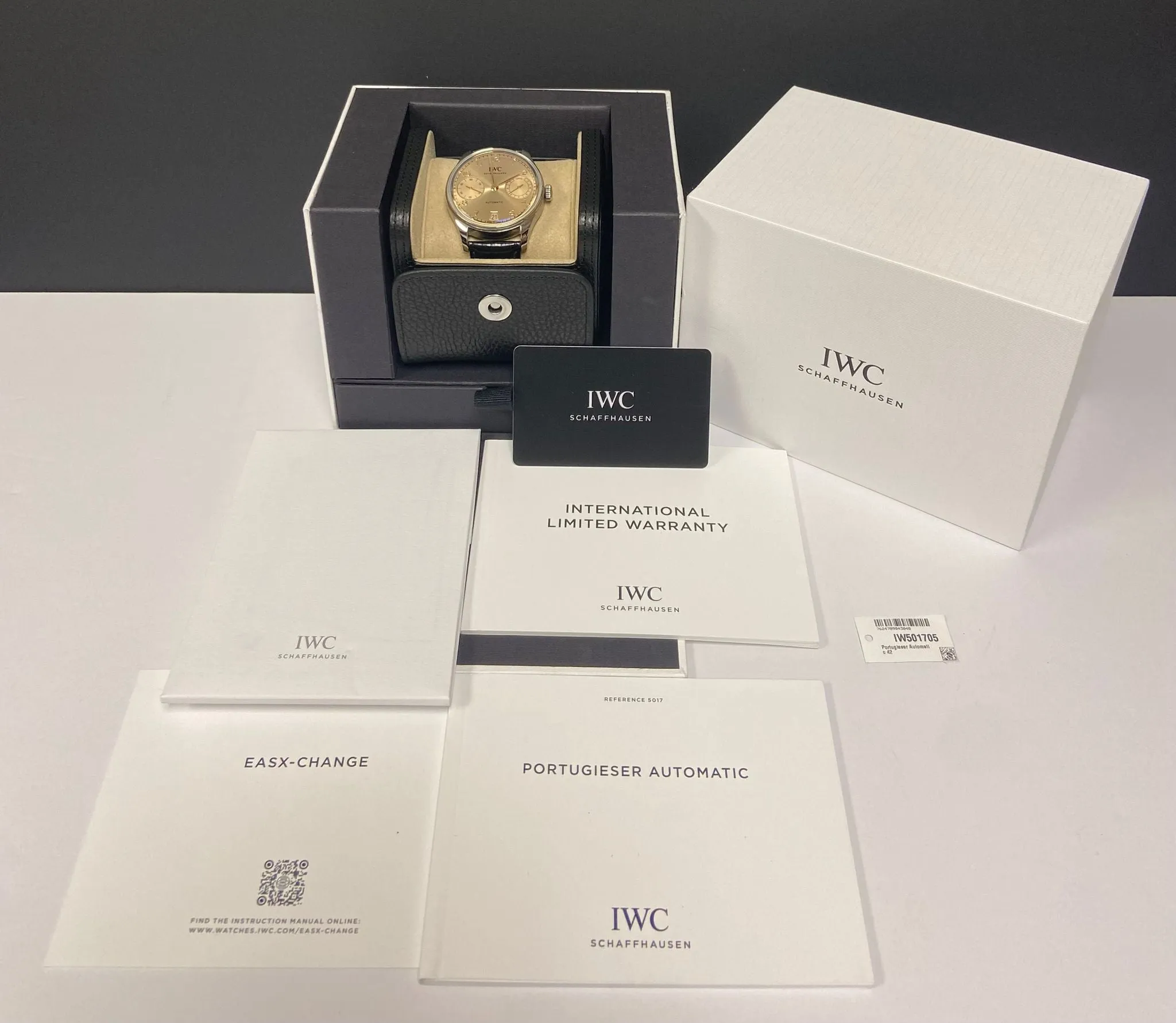 IWC Portugieser Automatic 42 B&P IW501705 Dune Beige Dial Automatic Men's Watch