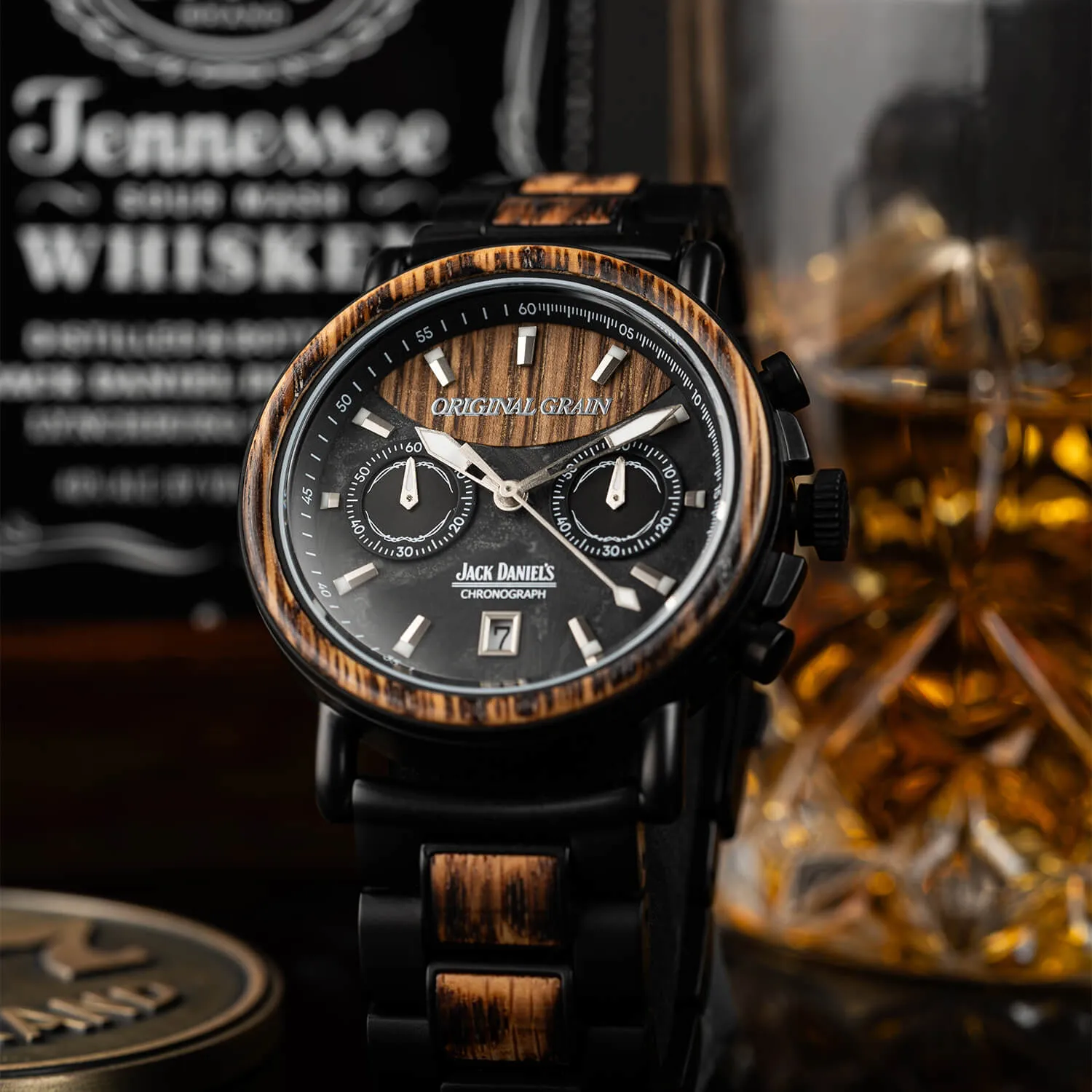 Jack Daniel's Charred Black Chrono 44mm
