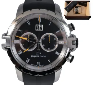 Jaquet Droz SW Grande Seconde Black Chronograph 45mm J029530409 Stainless Watch