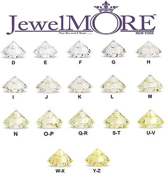 JewelMore Diamond Tennis Bracelet | 2 Carat - 10 Carat Lab Grown Diamond Bracelet Line 7" | 14K in White Yellow Or Rose Gold | Round Tennis Bracelet | FG-VS1-VS2 Quality