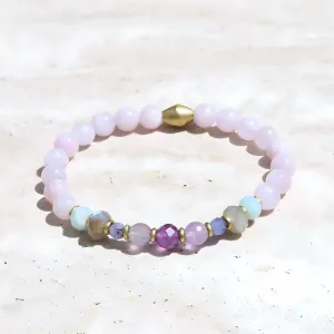 Kunzite and Amethyst Bracelet