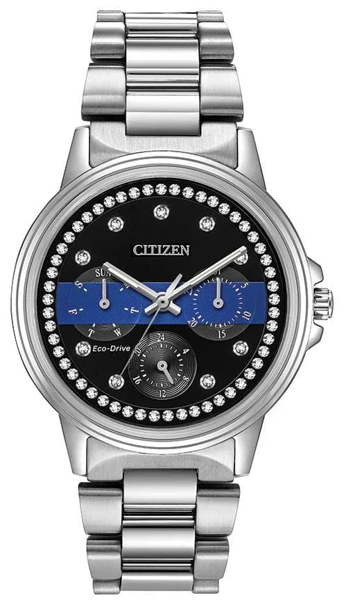 Lady's Thin Blue Line Box Set Citizen Watch