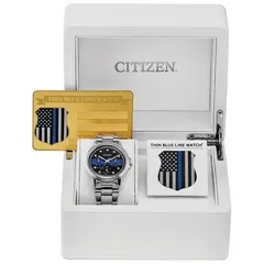 Lady's Thin Blue Line Box Set Citizen Watch
