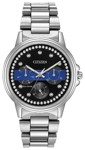 Lady's Thin Blue Line Box Set Citizen Watch