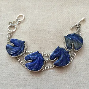 Lapis Horse Bracelet