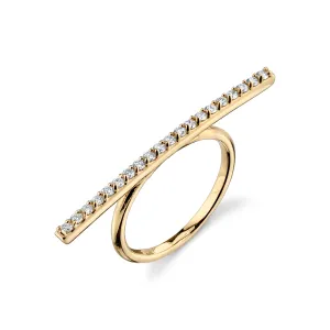 LARGE DIAMOND BAR RING