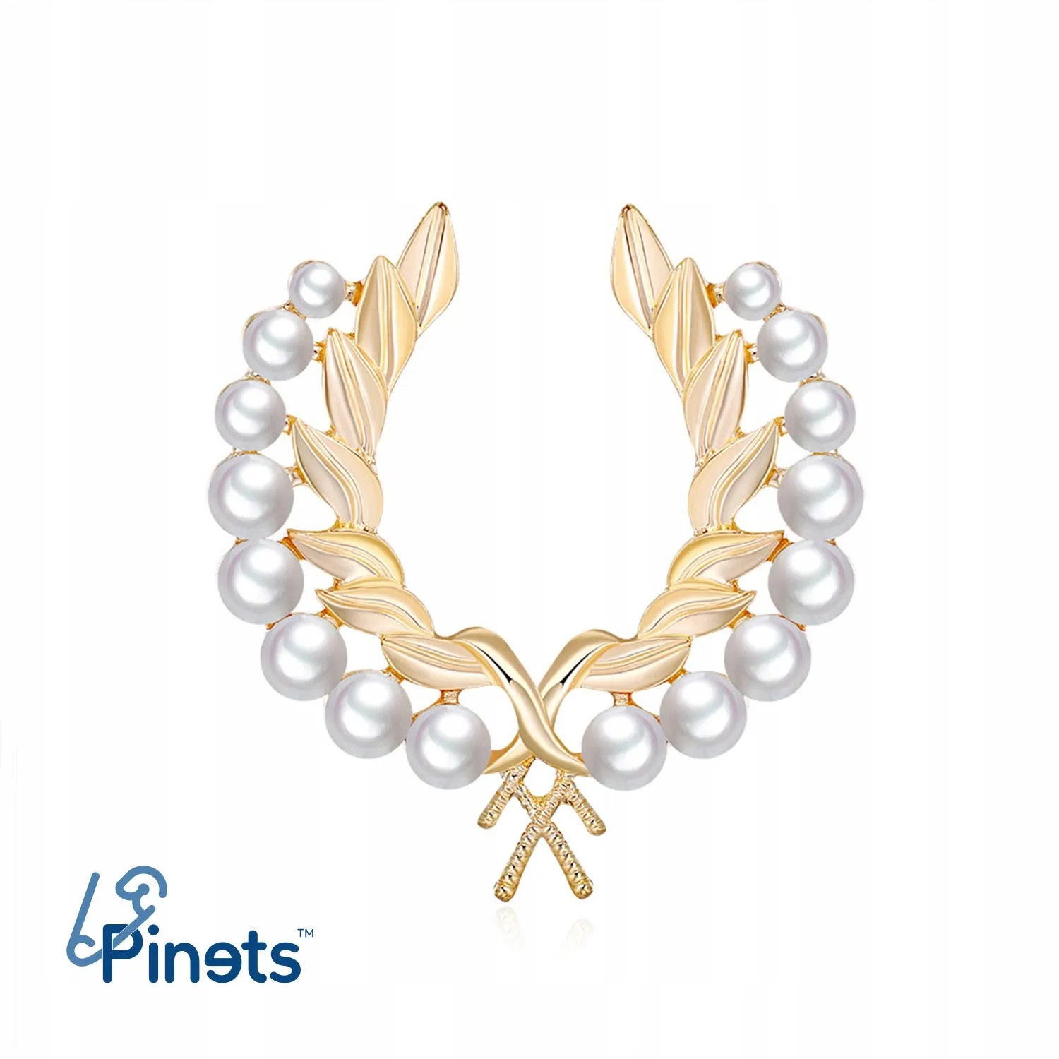 Laurel - brooch in the shape of an Olympic laurel