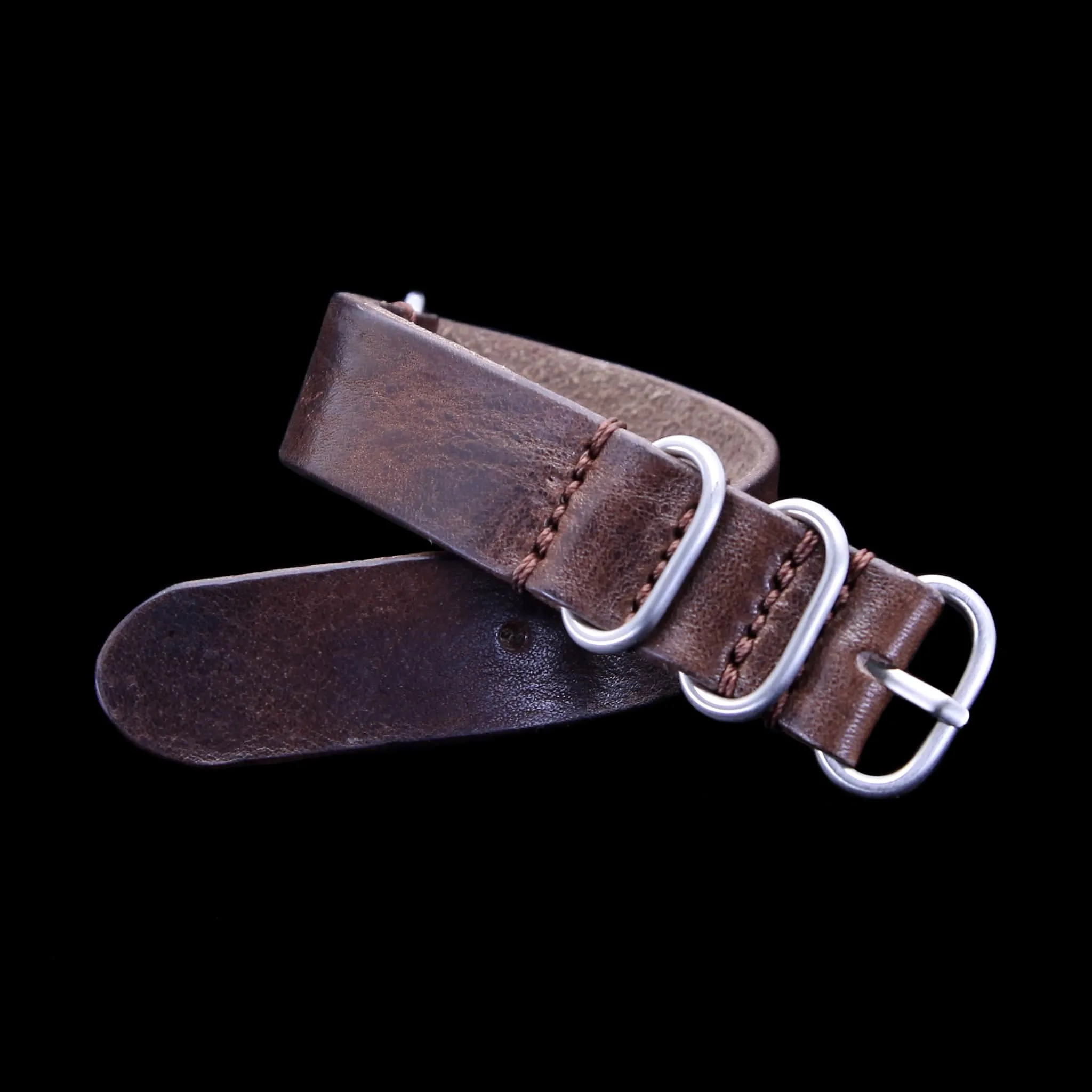 Leather Watch Strap, 4-Ring Vintage 405