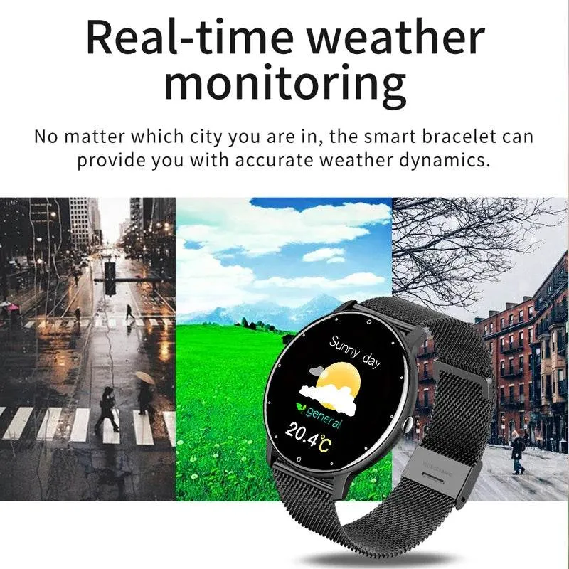 LIGE Smart watch Ladies Full touch Screen Sports Fitness watch IP67 waterproof Bluetooth For Android iOS Smart watch Female