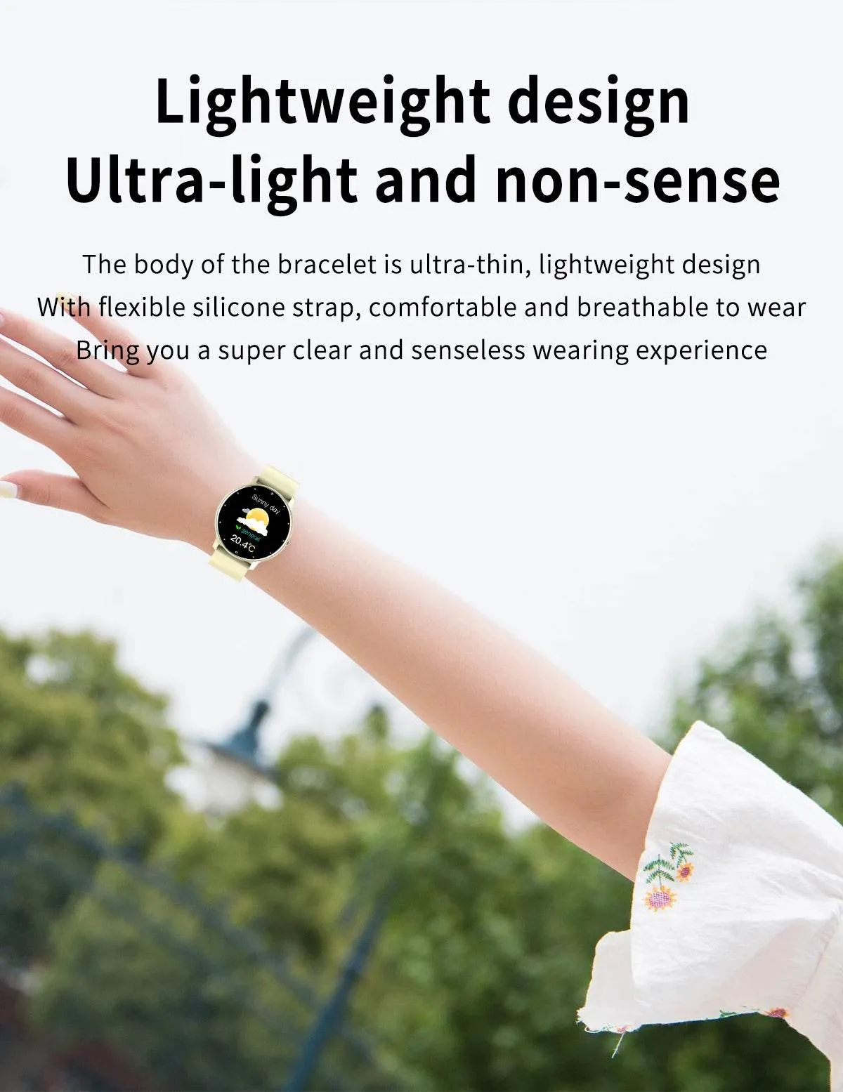 LIGE Smart watch Ladies Full touch Screen Sports Fitness watch IP67 waterproof Bluetooth For Android iOS Smart watch Female
