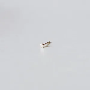 Little Star Stud Earring - Solid 14kt