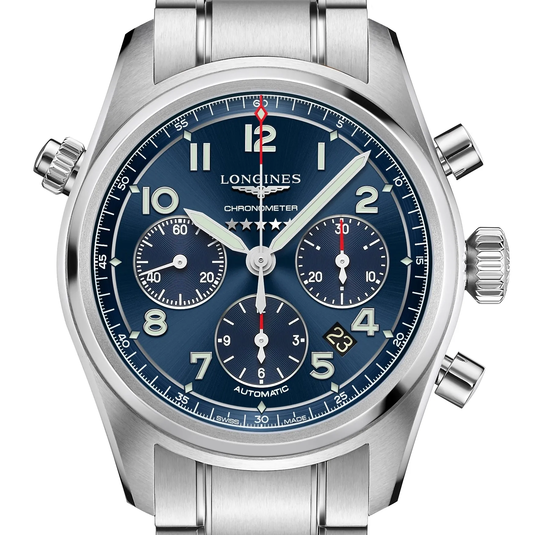 Longines Spirit 42MM Automatic Chronometer Chronograph Watch L38204936
