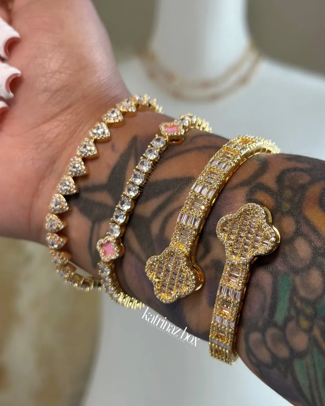 LUCKY CHARM CLOVER SET | PINK