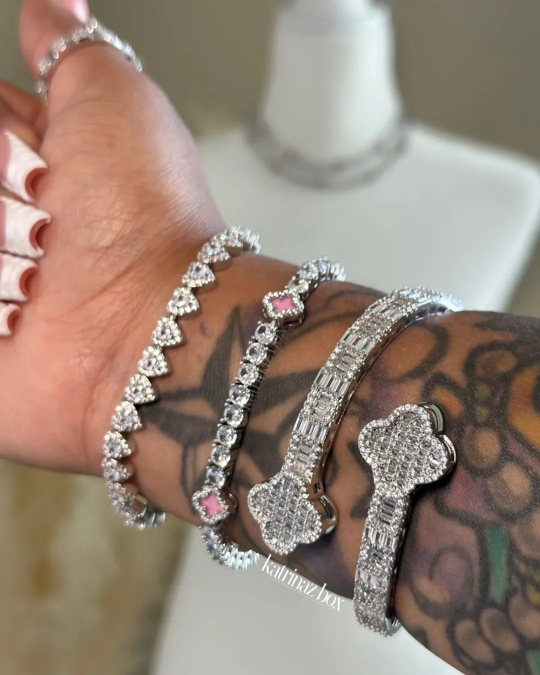 LUCKY CHARM CLOVER SET | PINK