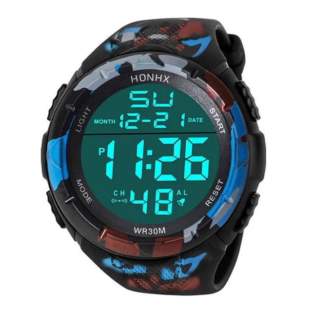 Luxury Sports Watch Men Analog Digital Military Silicone Army Sport LED Horloges Wrist Watches Men Relogio Masculino For Gifts
