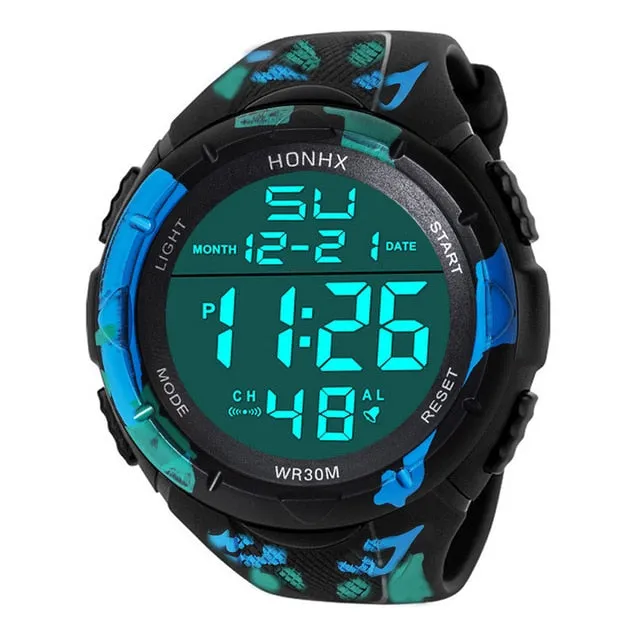 Luxury Sports Watch Men Analog Digital Military Silicone Army Sport LED Horloges Wrist Watches Men Relogio Masculino For Gifts
