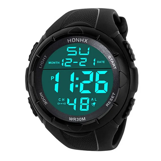 Luxury Sports Watch Men Analog Digital Military Silicone Army Sport LED Horloges Wrist Watches Men Relogio Masculino For Gifts