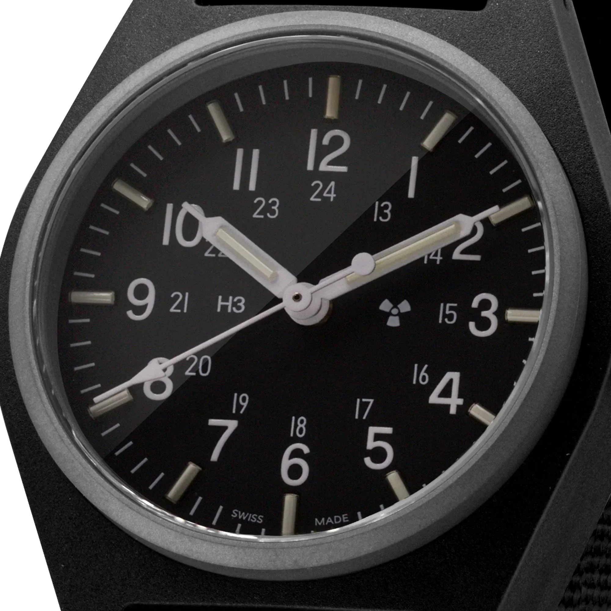 Marathon General Purpose Quartz (GPQ) - 34mm No Government Markings Black WW194004-BK-NGM