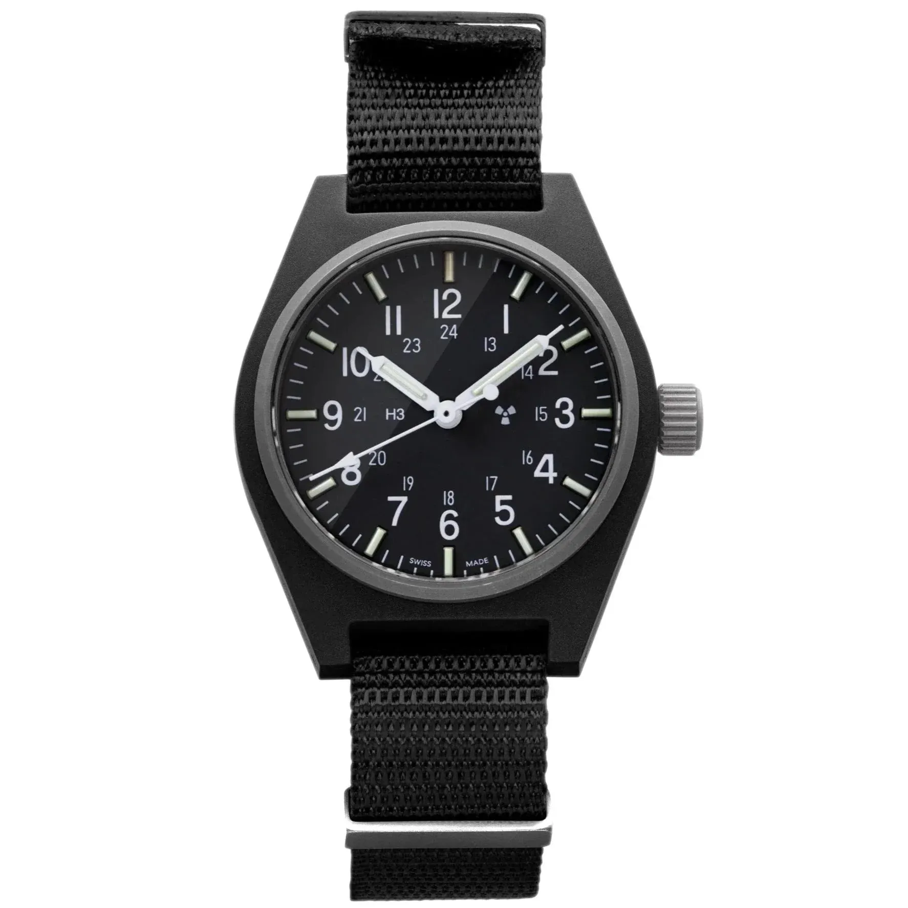 Marathon General Purpose Quartz (GPQ) - 34mm No Government Markings Black WW194004-BK-NGM