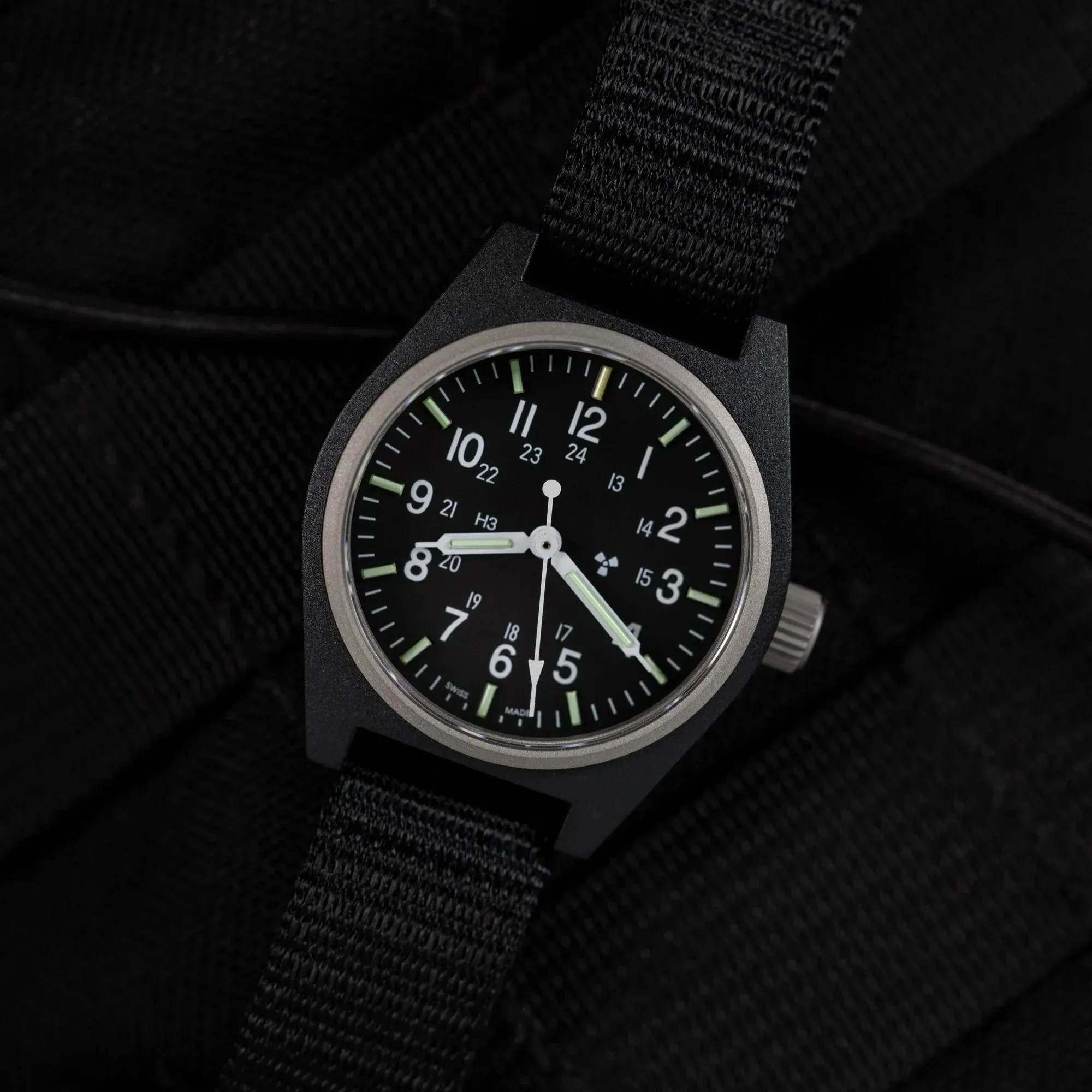 Marathon General Purpose Quartz (GPQ) - 34mm No Government Markings Black WW194004-BK-NGM