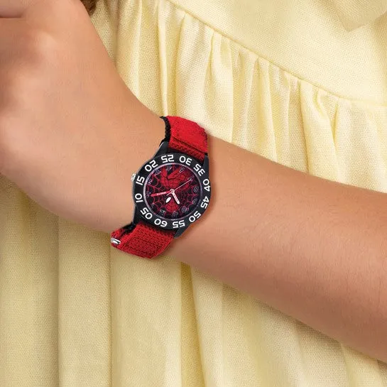 Marvel Spider-Man Kids Black/Red Nylon Watch