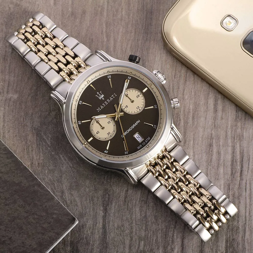 Maserati Epoca 42mm Gold & Stainless Steel Men's Watch - R8873638003