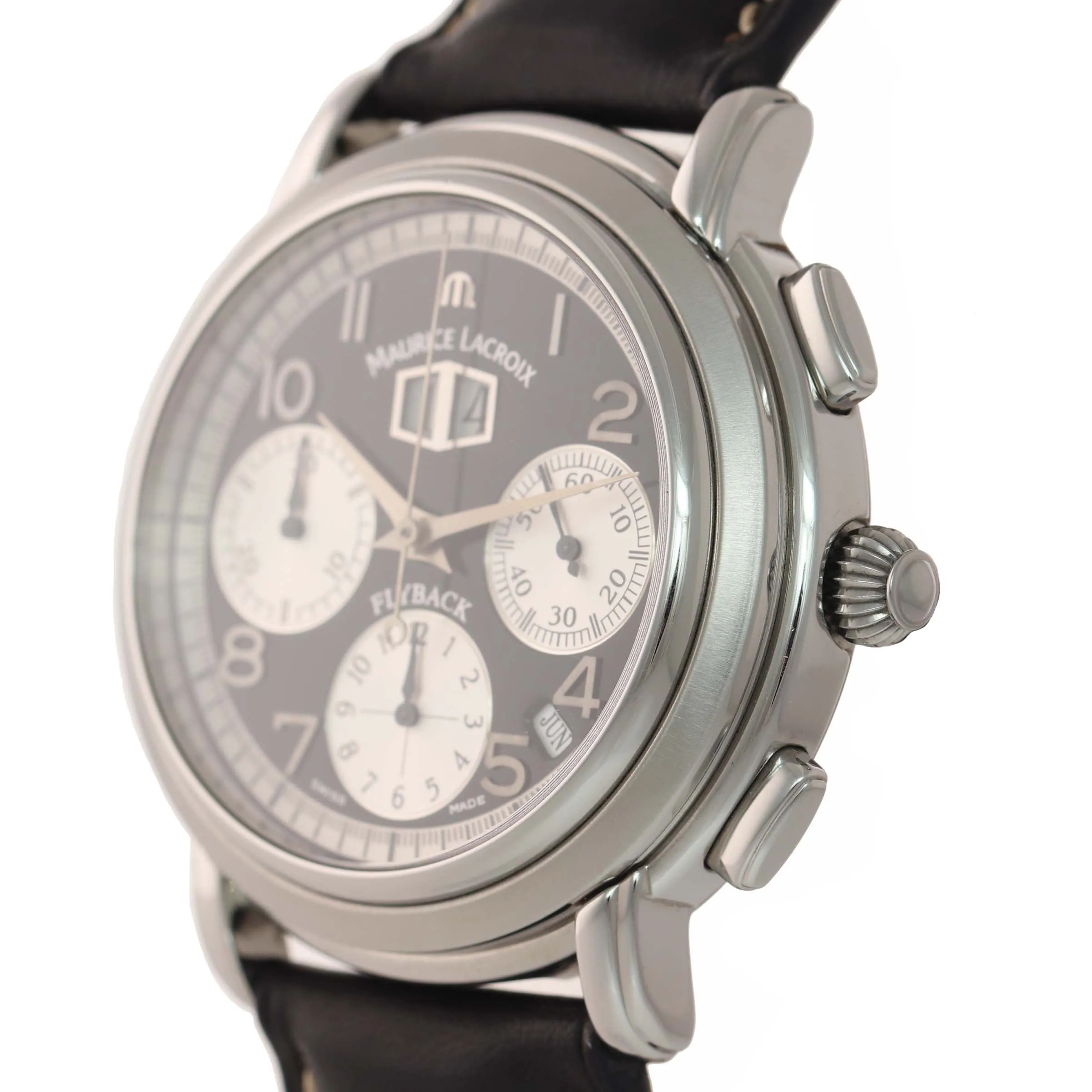 Maurice Lacroix Masterpiece Flyback Date Calendar Chronograph Steel MP6098 Watch