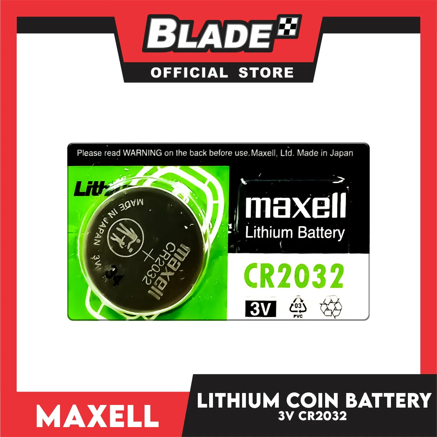 Maxell CR2032 Lithium Battery 3V Cell Coin Batteries