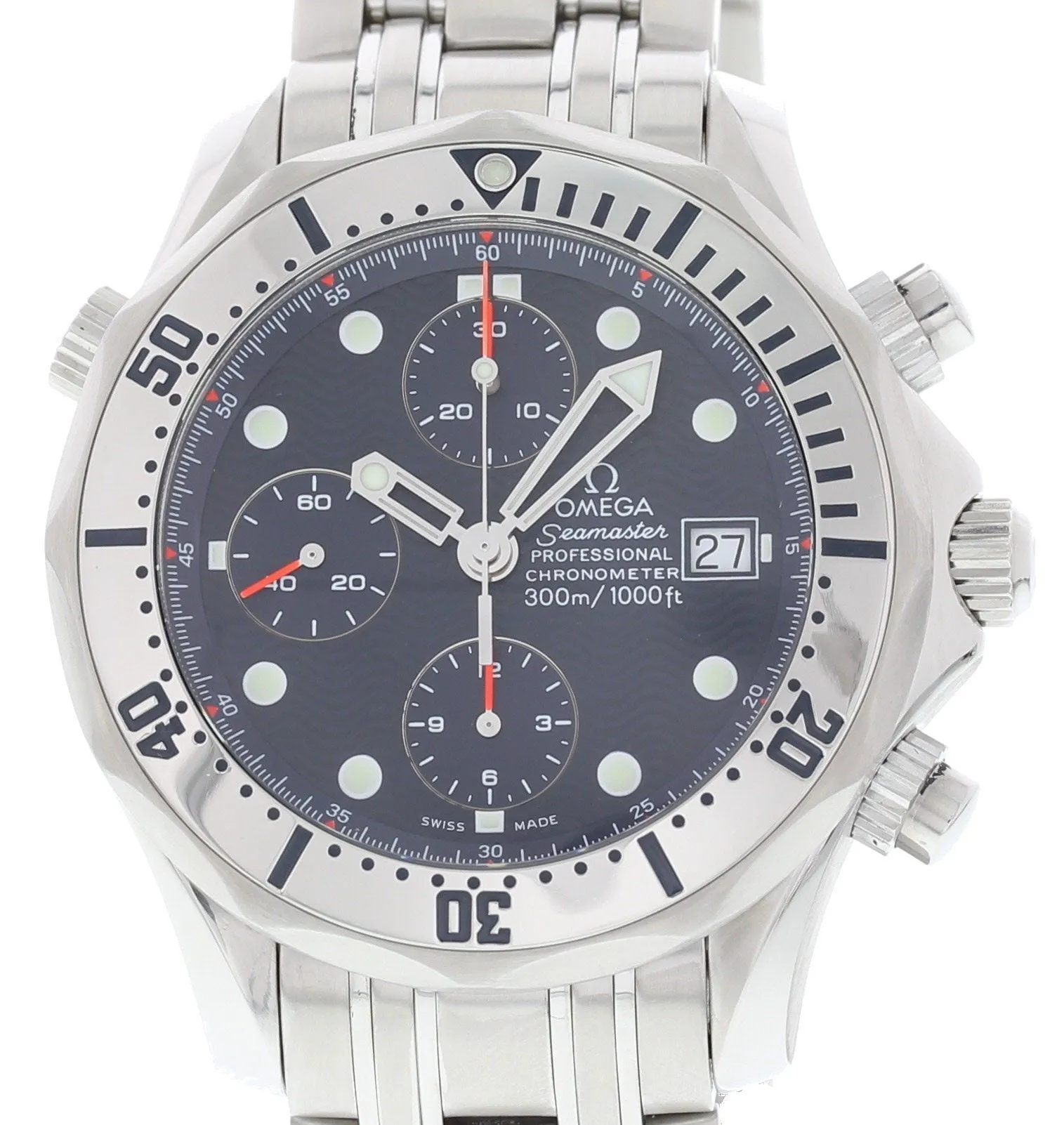 Men's Omega Seamaster Chronograph 2598.80.00 W/ Card