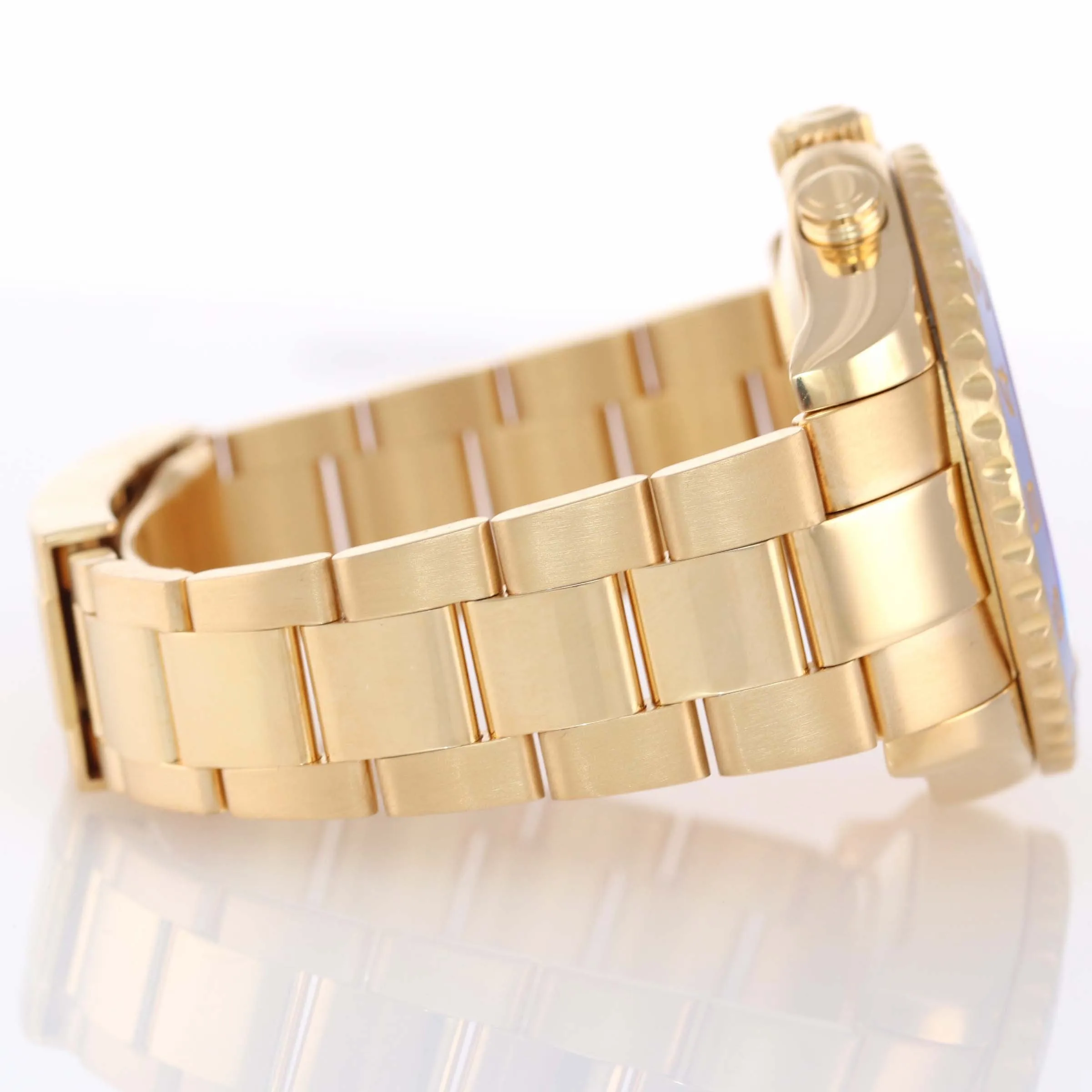 Men's Rolex Yacht-Master II 18K Yellow Gold Blue 116688 44mm Watch
