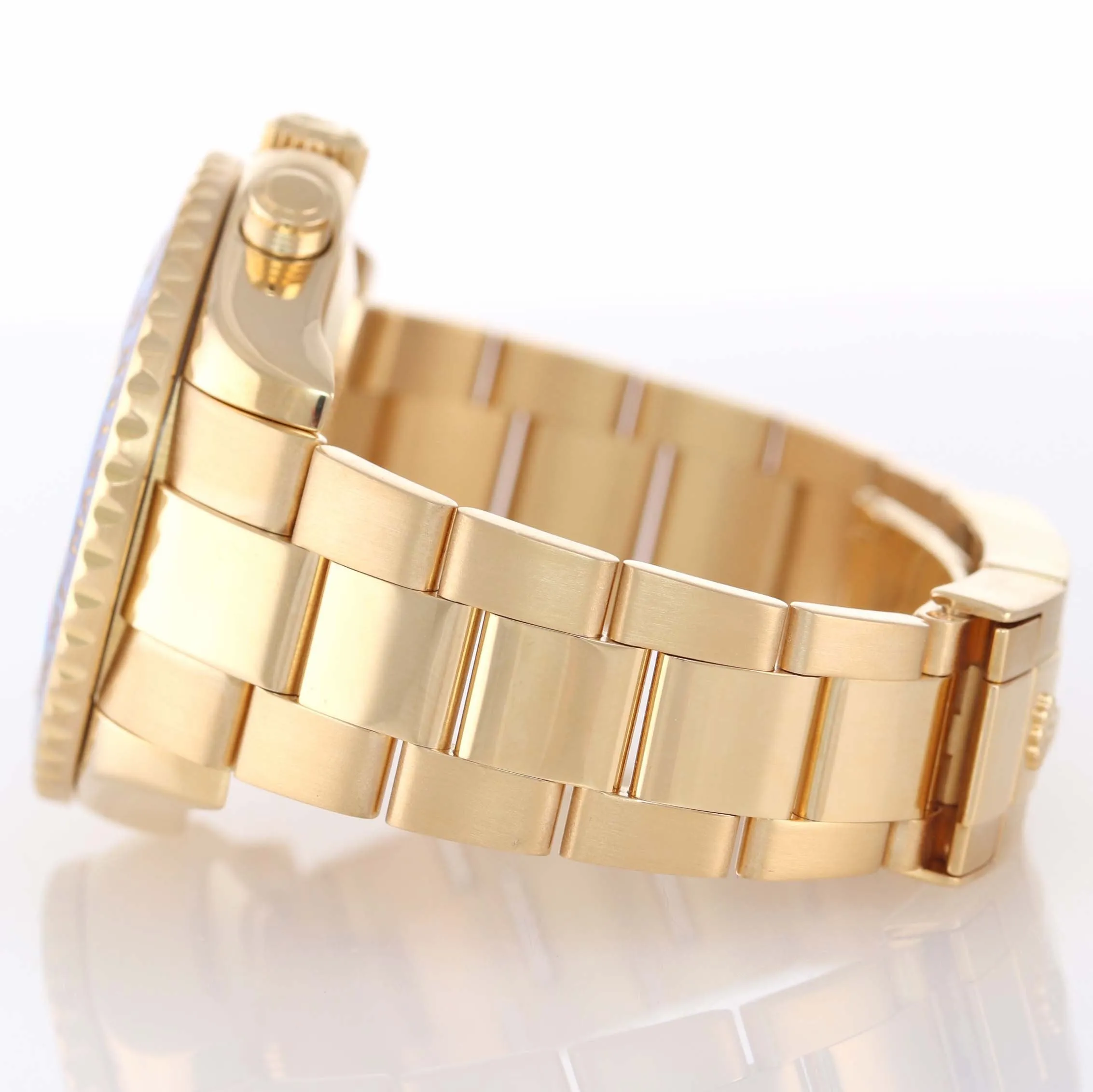 Men's Rolex Yacht-Master II 18K Yellow Gold Blue 116688 44mm Watch