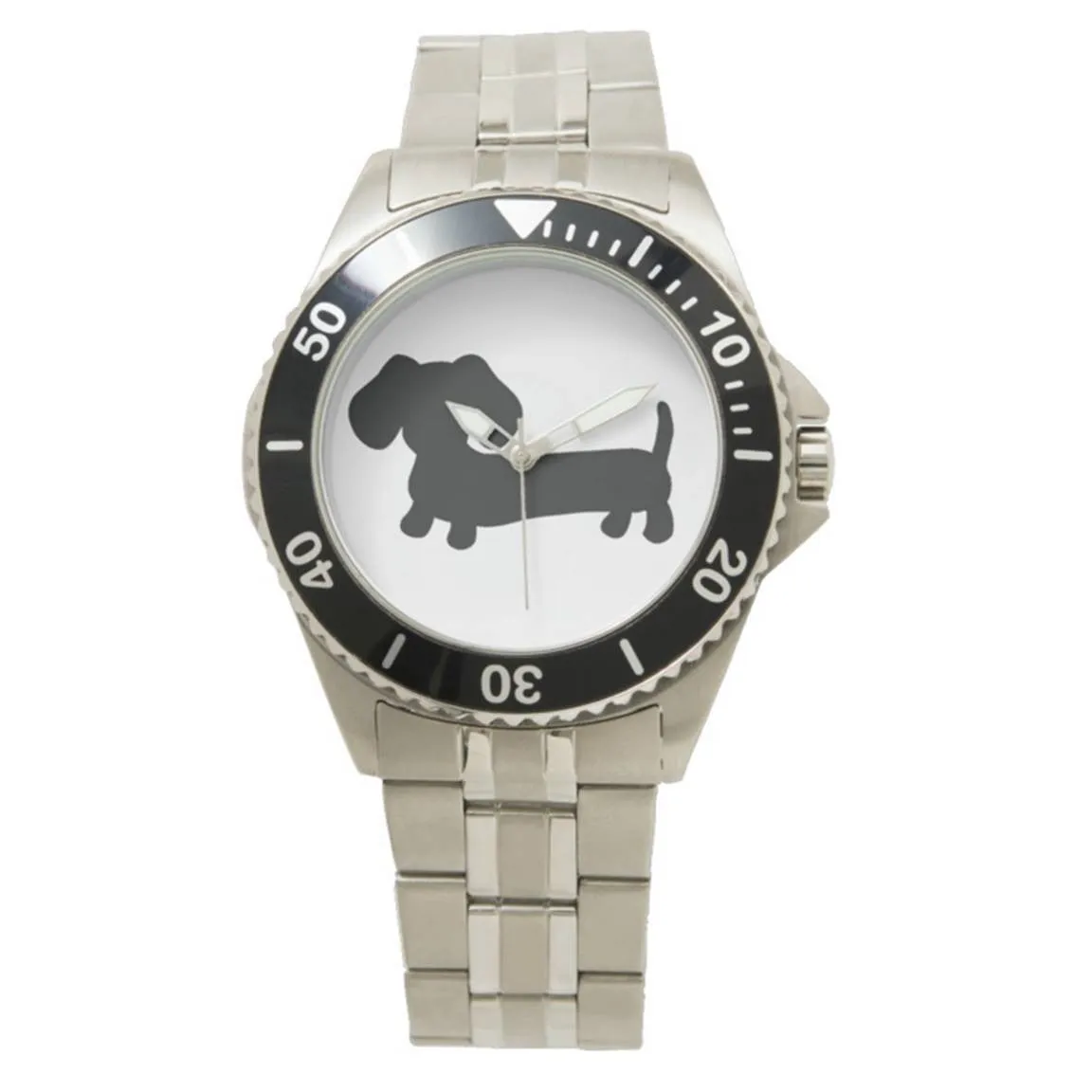 Men's Stainless Steel Dachshund Watch